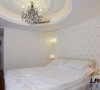 主卧室细节陈设，纯白色主调的欧式风格，清新淡雅，低调奢华，生活细节品质的体现！