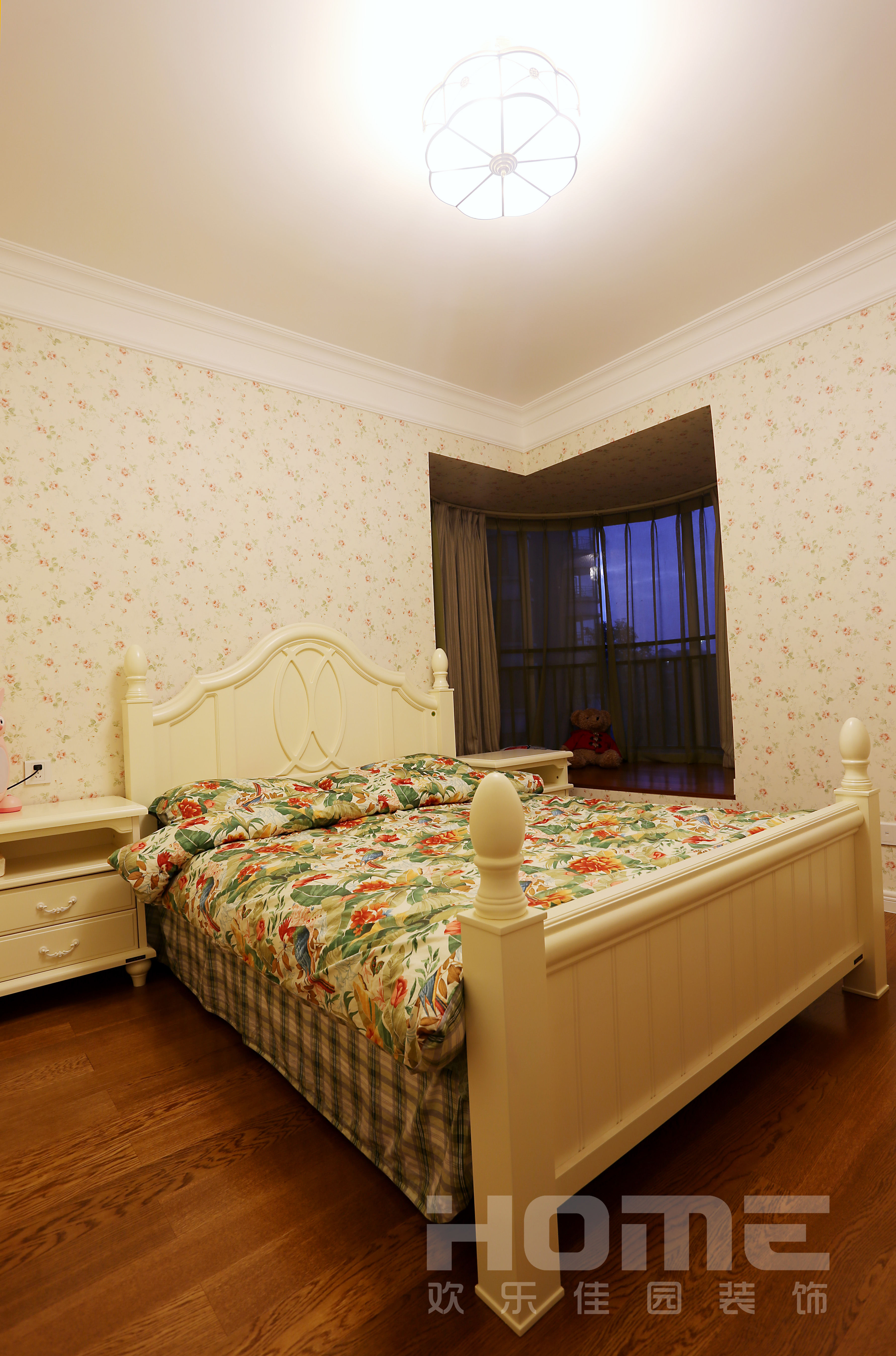 田园 二居 卧室图片来自四川欢乐佳园装饰在龙门镇田园小清新的分享