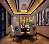 餐厅的设计，在色彩上体现了一种自然的色调。旁边的椅凳配以一些软性装饰，将古典美注入简洁实用的现代设计，使得空间富有灵性。“新中式”风格讲究的就是细节。