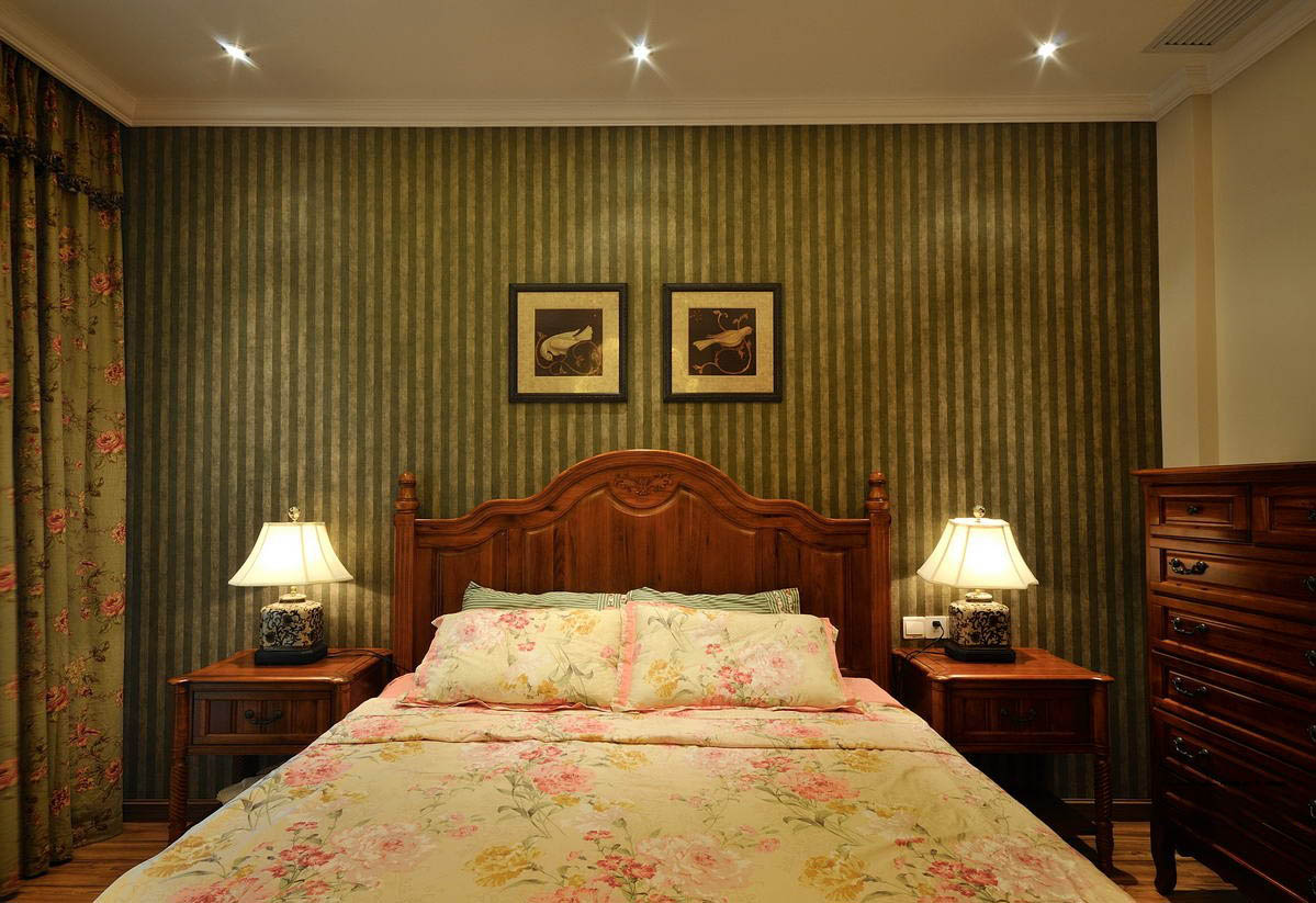 美式风格 别墅 卧室图片来自北京今朝装饰刘在一渡新新小镇的分享