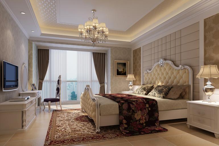 欧式 三居 小资 卧室图片来自今朝装饰老房专线在120平，三居，现代简欧风格的分享