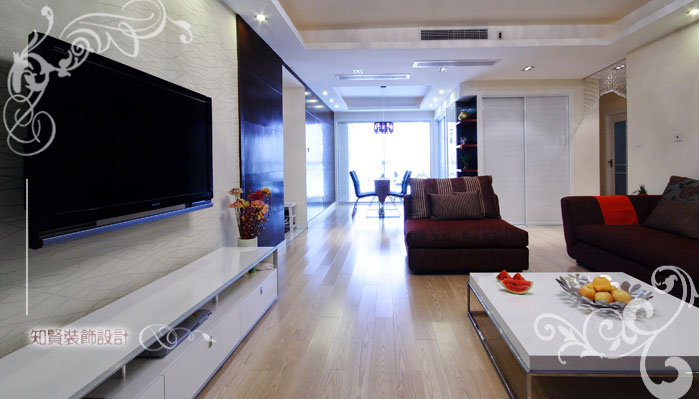 客厅图片来自上海知贤设计小徐在百平空间上的家居符号-现代简约的分享