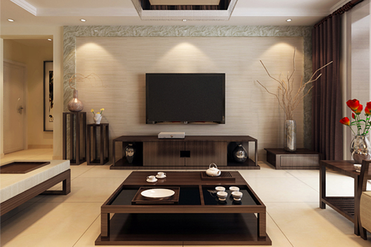 新中式 二居 白领 小资 客厅图片来自石家庄业之峰装饰在秀水名邸110平米新中式装修的分享