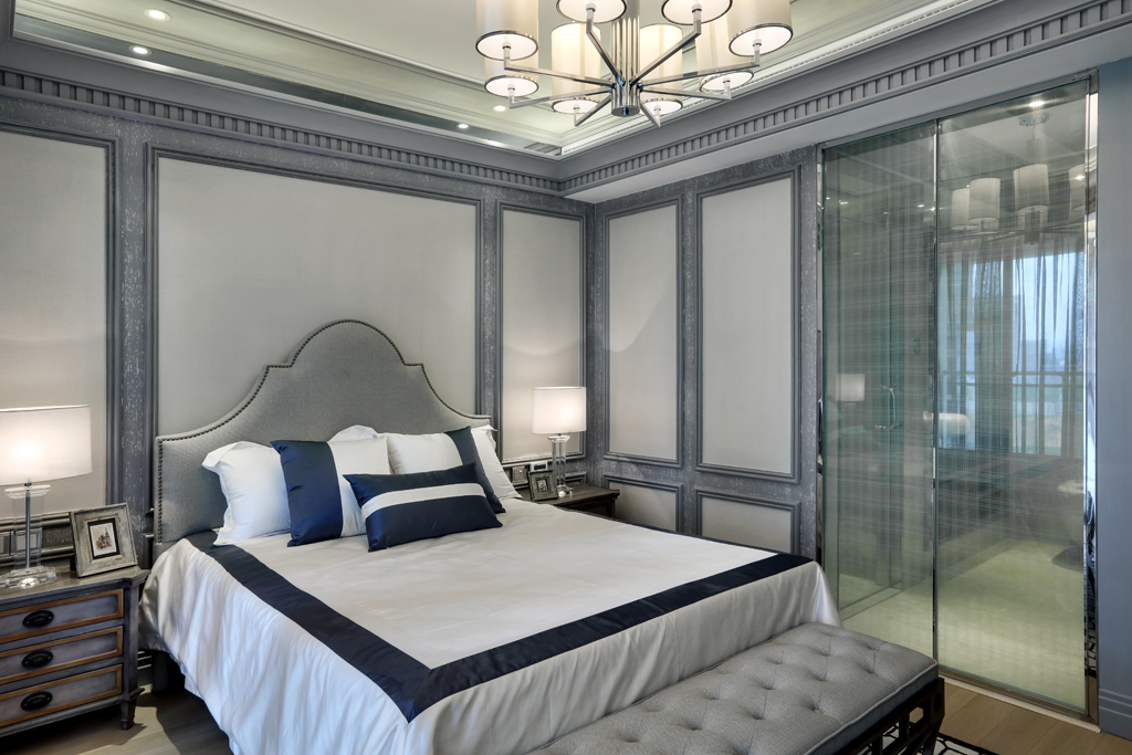 简约 欧式 复式 样板房 KSL设计 卧室图片来自香港KSL设计事务所在雅致银灰 精锐新贵—KSL样板房的分享