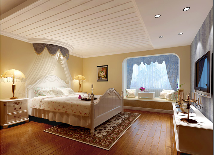 欧式 别墅 白领 80后 小资 卧室图片来自实创装饰都琳在13万打造浪漫婚房的分享