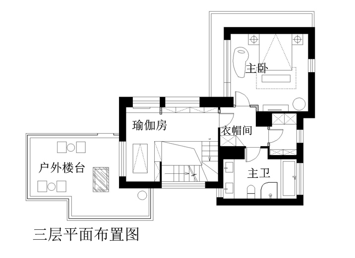 简约 三居 别墅 白领 80后 小资 户型图图片来自实创装饰都琳在39万打造现代简约三口之家的分享