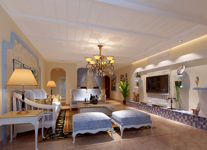 欧式 别墅 白领 80后 小资 客厅图片来自实创装饰都琳在13万打造浪漫婚房的分享
