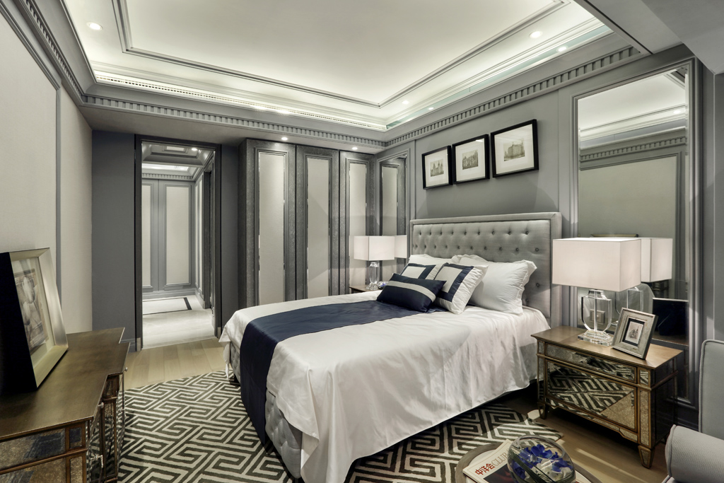 简约 欧式 复式 样板房 KSL设计 卧室图片来自香港KSL设计事务所在雅致银灰 精锐新贵—KSL样板房的分享