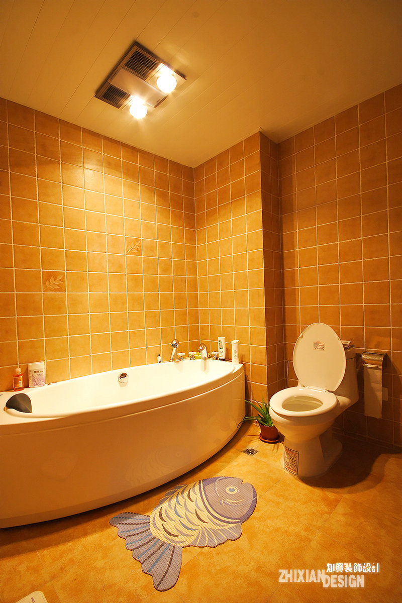 卫生间图片来自上海知贤设计小徐在居家暖色系的另类畅想的分享