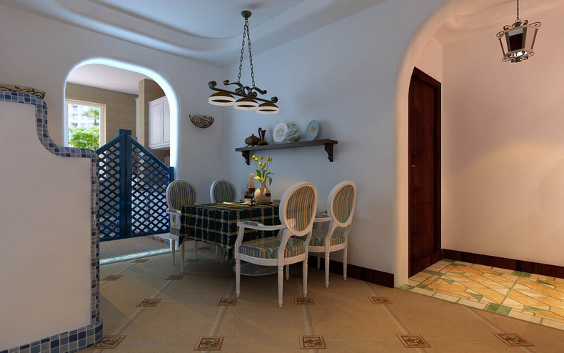 三居 简约 地中海 旧房改造 80后 餐厅图片来自今朝装饰--刘莎在通州达富苑现代简约的分享