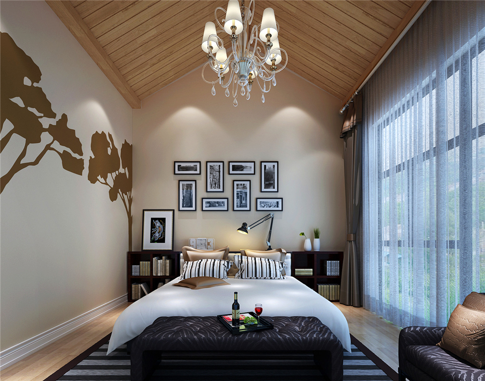 简约 别墅 白领 收纳 小资 卧室图片来自实创装饰完美家装在恒大金碧东坝220平设计案例的分享