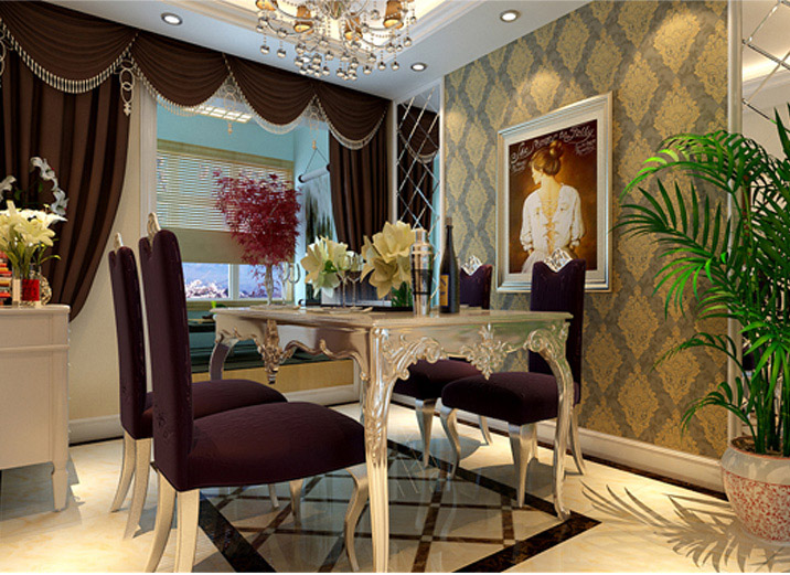 欧式风格 实创装饰 整体家装 三居室装修 餐厅图片来自北京实创装饰在金盏家园120平米三居室欧式风格的分享