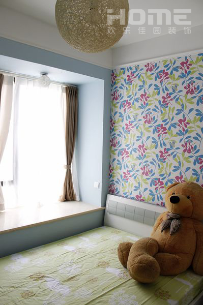 二居 现代 宜家 卧室图片来自四川欢乐佳园装饰在维港的宜家小清新的分享