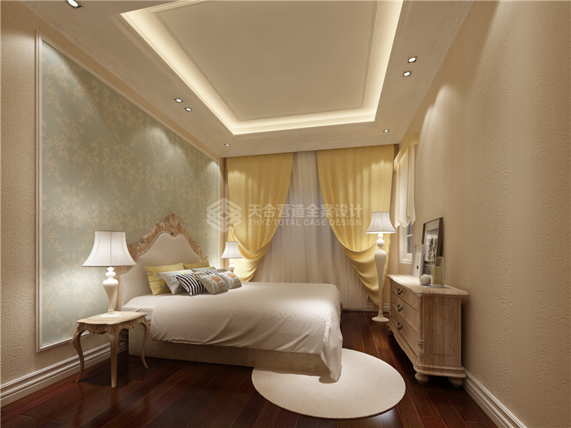 美式 别墅 卧室图片来自天合营造在碧桂园350平美式别墅的分享