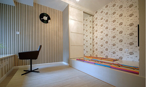 二居 现代 卧室图片来自佰辰生活装饰在90平现代风样板间闪耀出世的分享
