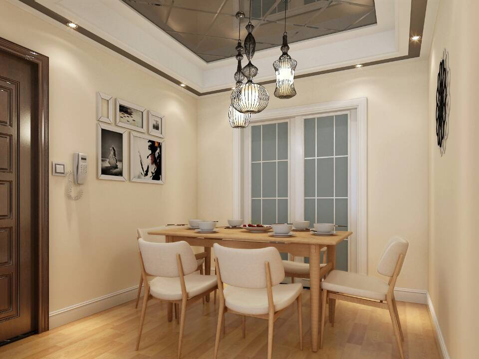 餐厅图片来自实创装饰总部在清新简约华业玫瑰90平米两居室的分享