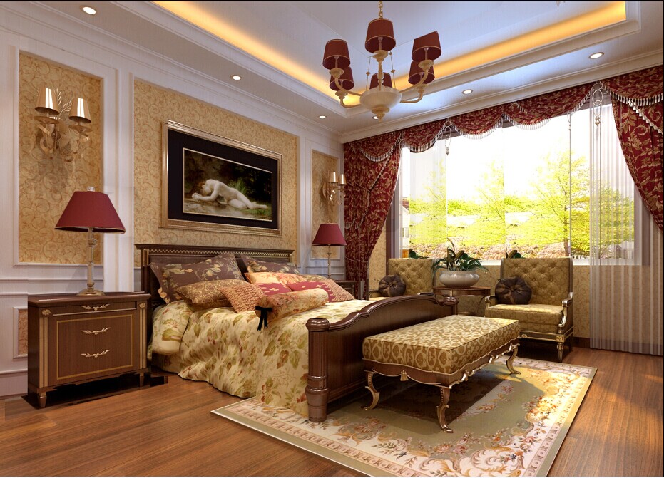 欧式风格 实创装饰 整体家装 2居室装修 卧室图片来自北京实创装饰在徜徉集95平米2居室欧式风格的分享