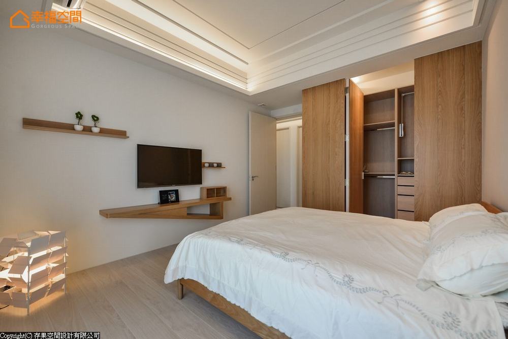 三居 现代风格 简约 卧室图片来自幸福空间在舒适感满分 218平日系暖心居的分享