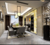 风格主题定位为现代宜居，客房使用隐形门，使客厅空间更显整体性。