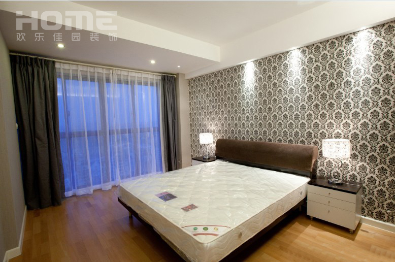 二居 现代 卧室图片来自四川欢乐佳园装饰在首座的后现代生活的分享