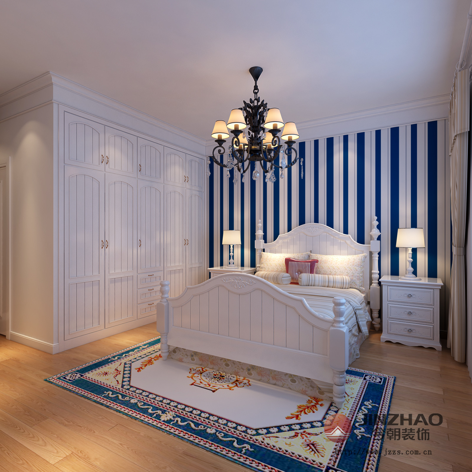 地中海风格 新房装修 旧房改造 卧室图片来自周海真在悦泽苑浪漫地中海风格的分享