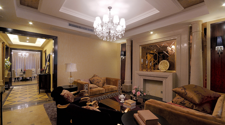 古典 4居 装修 设计 报价 家居 生活 效果图 室内装修 客厅图片来自长沙实创装饰徐在呈现出古典而简约的新风貌。的分享