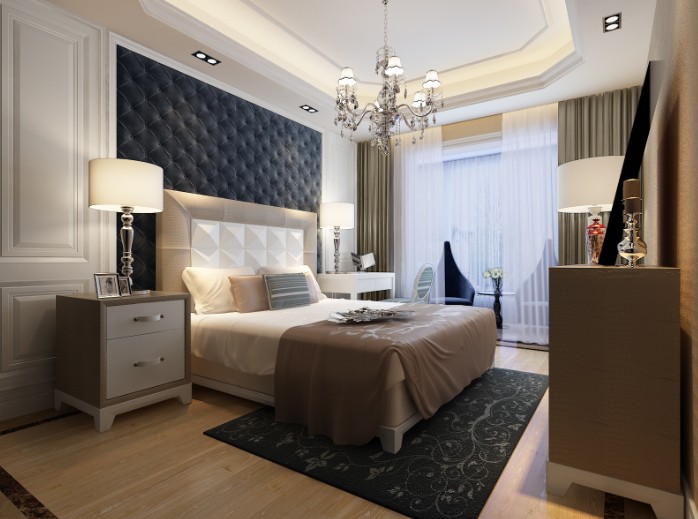 卧室图片来自大业美家装饰在郑州日报社家属院98平欧式装修的分享