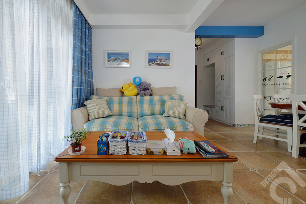 地中海 二居 三居 白领 别墅 收纳 旧房改造 80后 小资 客厅图片来自周楠在蓝调——来自海岛的美丽心情的分享