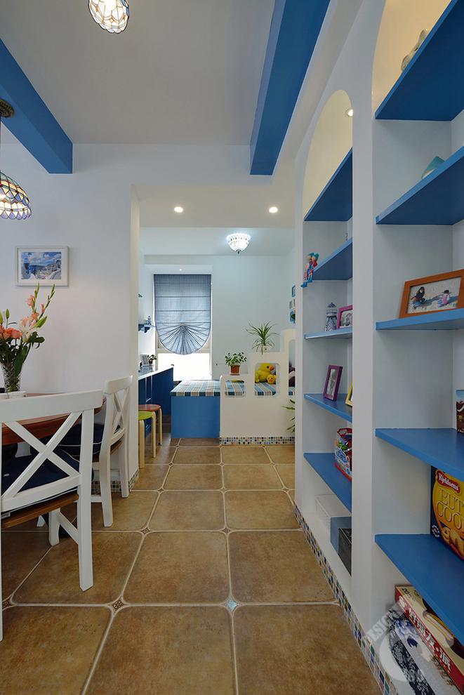 地中海 二居 三居 白领 别墅 收纳 旧房改造 80后 小资 餐厅图片来自周楠在蓝调——来自海岛的美丽心情的分享