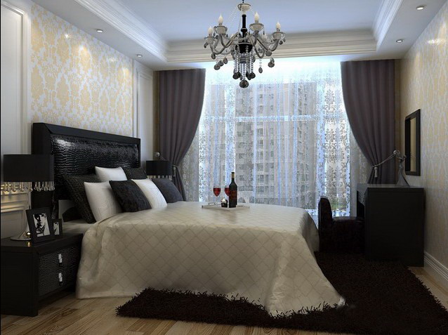 高度国际 诗婷 三居 现代时尚 卧室图片来自高度国际装修设计诗婷在领袖硅谷   130㎡    三居室的分享