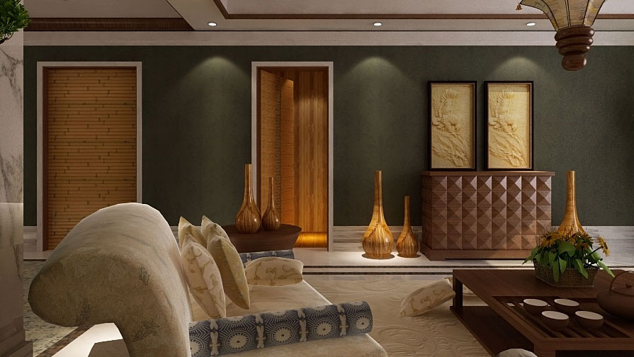 中式 泰式 二居 三居 别墅 白领 收纳 旧房改造 80后 客厅图片来自周楠在中式及泰式混搭风格的分享