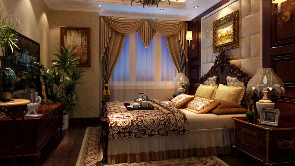 欧式 古典 二居 三居 别墅 白领 收纳 旧房改造 80后 卧室图片来自周楠在天津武清别墅的古典设计的分享