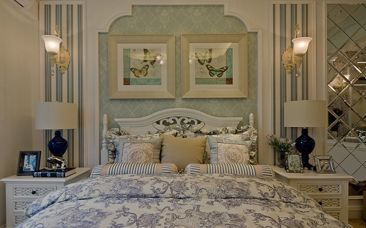 简约 美式 三居 白领 收纳 80后 小资 卧室图片来自实创装饰百灵在现代美式家装修117平米三居室的分享