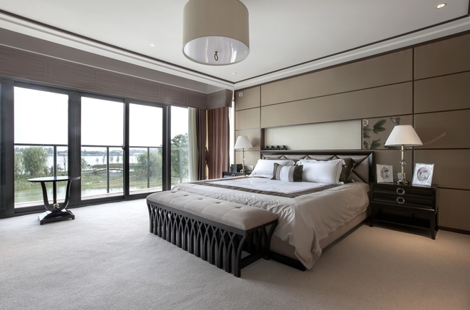 别墅 新古典设计 高雅大气 时尚温馨 80后 卧室图片来自上海实创-装修设计效果图在245平新古典时尚别墅的分享