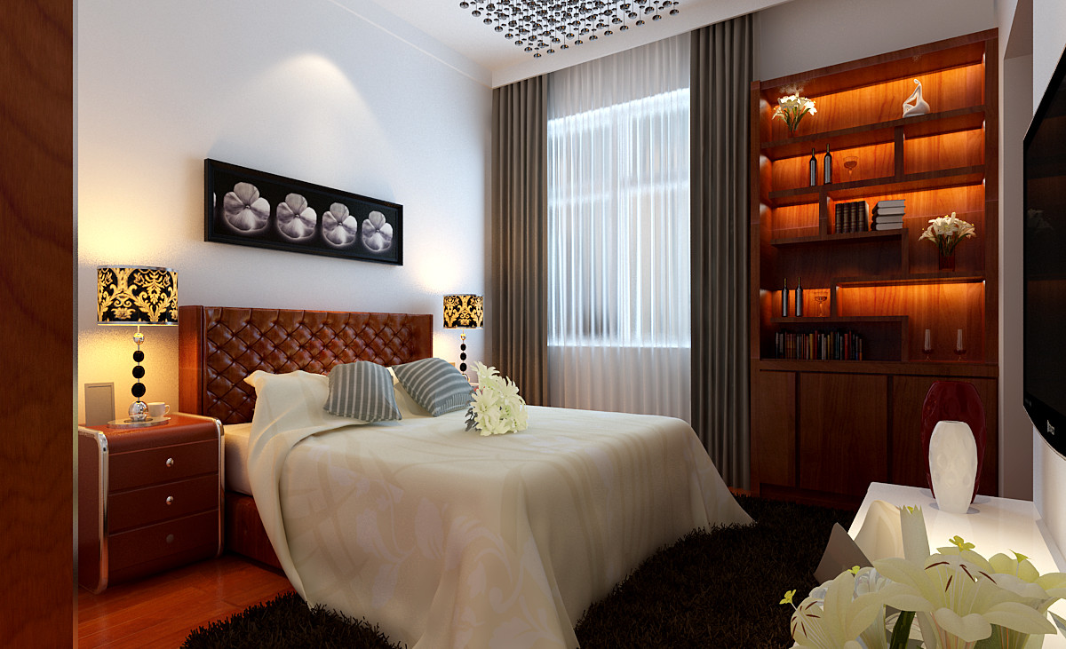 简约 二居 卧室图片来自实创装饰上海公司在简约风格-两居室的分享
