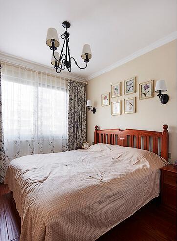 三居 美式 卧室图片来自佰辰生活装饰在【高清】140平豪装优雅美式三居的分享