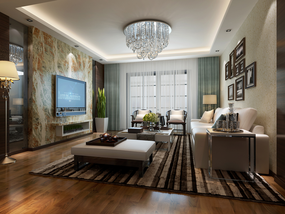 客厅图片来自上海知贤设计小徐在动感演绎富有韵律的家装艺术的分享