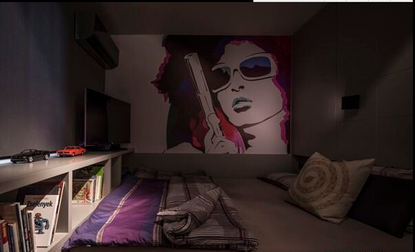 卧室图片来自佰辰生活装饰在3万打造炫酷的高富帅单身公寓的分享