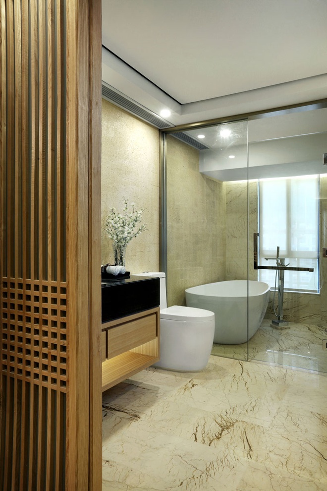 三居 新房 中式 卫生间图片来自合建装饰李世超在101平现代中式风格案例的分享