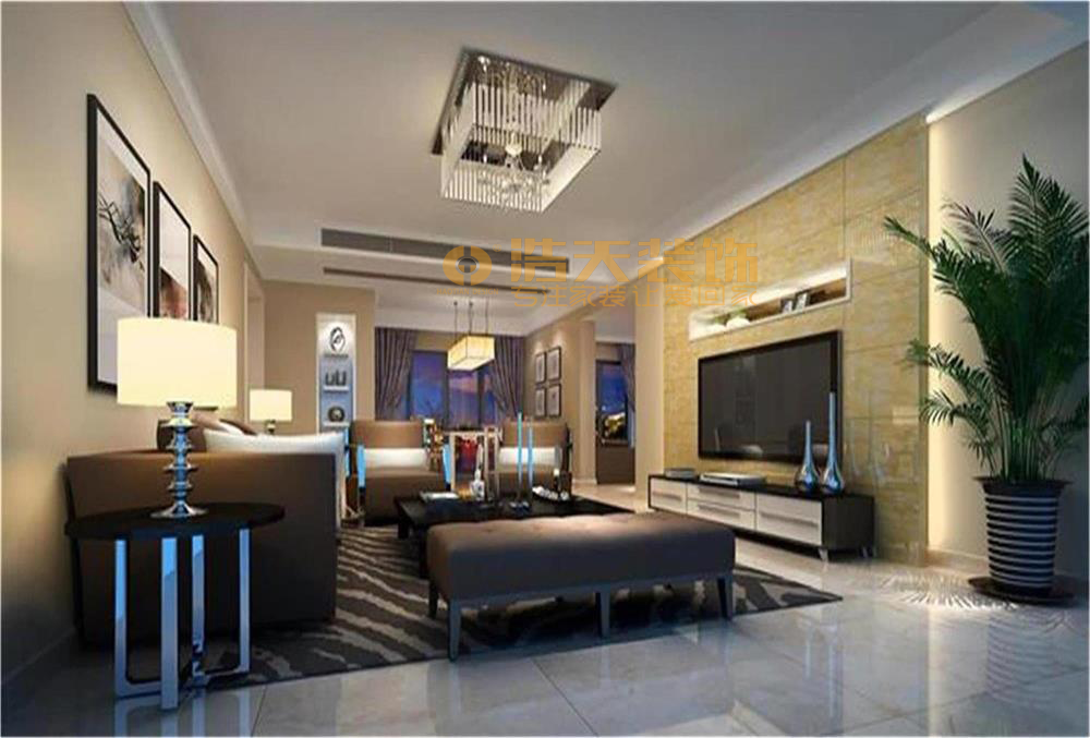 客厅图片来自深圳市浩天装饰在阅山公馆刘先生的分享