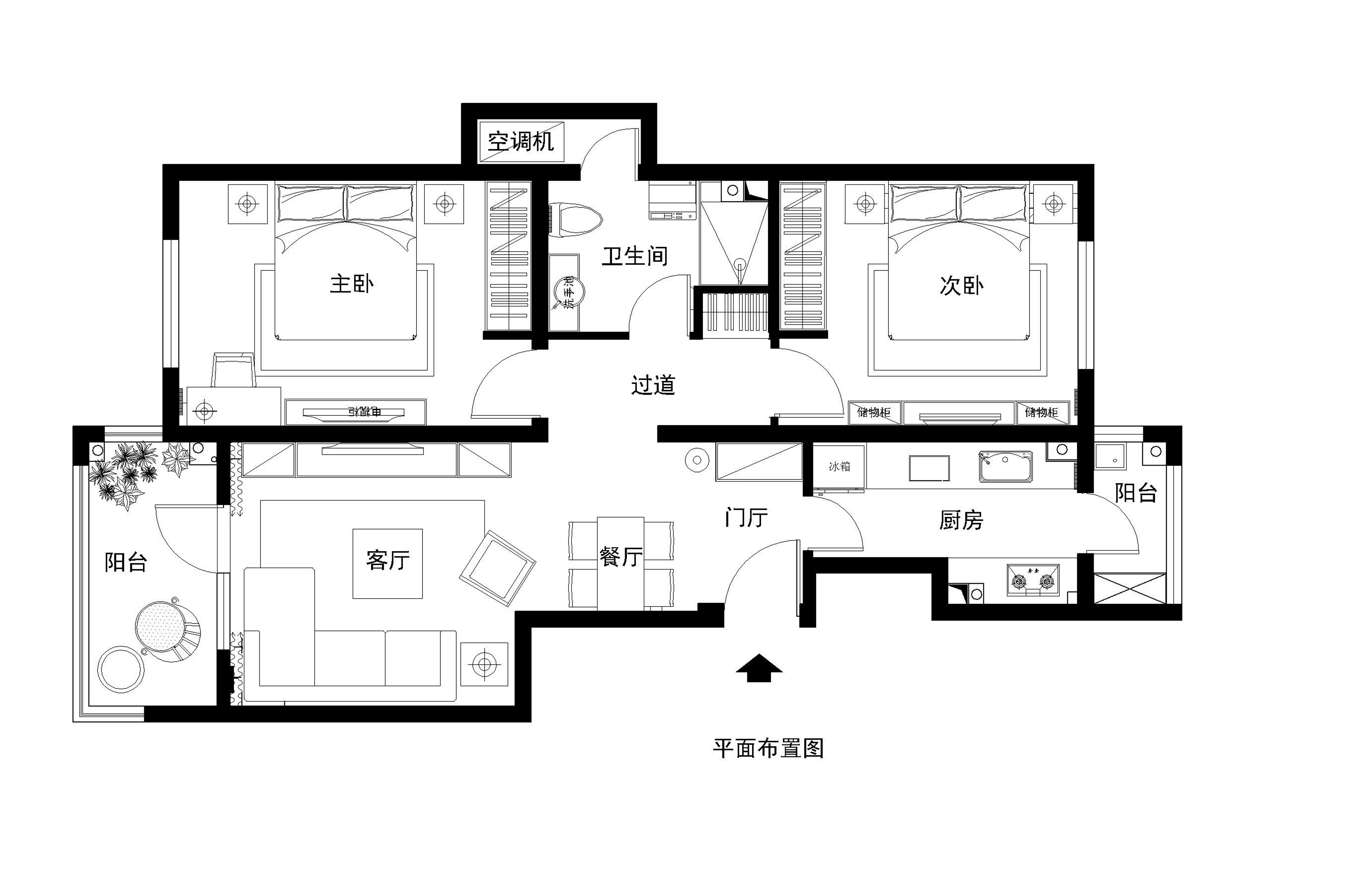 广州高雅湾现代简约四居室装修效果图_150平米20万装修设计案例-广州房天下家居装修网