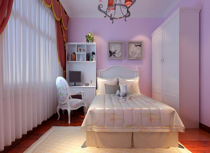 美式 三居 白领 收纳 80后 小资 卧室图片来自实创装饰都琳在12万装扮美式三居室的分享