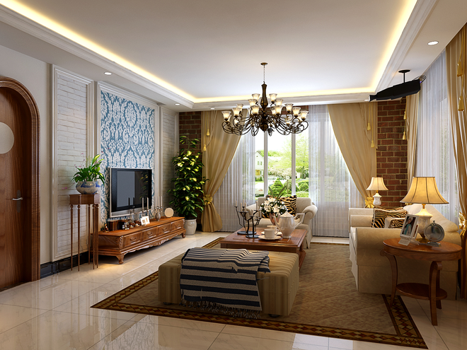 三居 客厅图片来自贾凤娇在古典式阳光美宅的分享