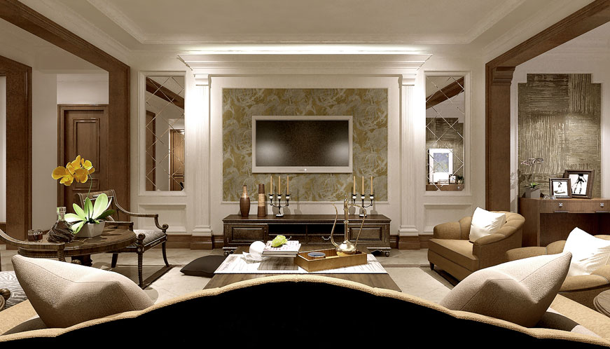 新古典 客厅图片来自峰上大宅在峰上大宅远洋200平装修案例的分享