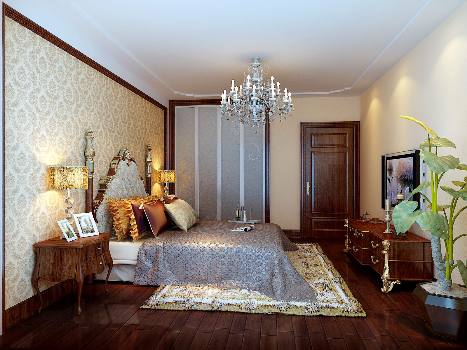 欧式 三居 白领 收纳 80后 小资 卧室图片来自实创装饰都琳在15.1万打造简欧三居的分享