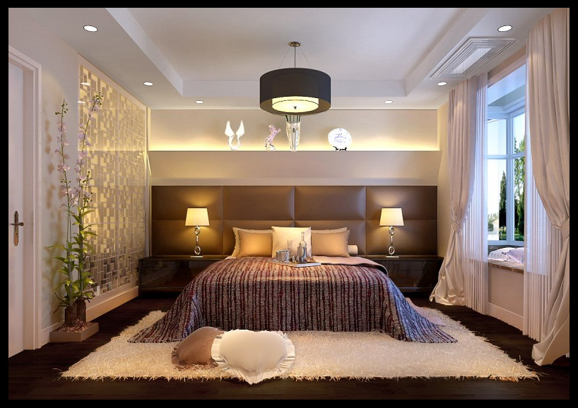 简约 三居 家装 卧室图片来自佛山东易日盛在东湖湾-新中式的分享