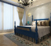 卧室是以地中海风格为主，造型也是地中海造型居多，业主随时充斥在浪漫的情怀里。