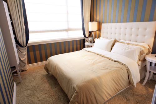 欧式 三居 收纳 80后 卧室图片来自天津宜家宜装饰在幸福家园三居室简欧的分享