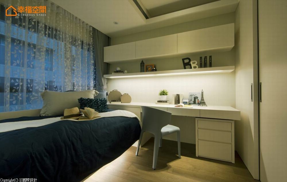 二居 现代 卧室图片来自幸福空间在精致好宅典范 116平大容量窝心居的分享