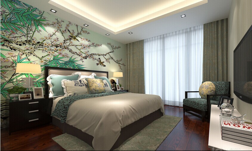 怡丰新都汇 中式效果图 二居 卧室图片来自河南超凡装饰在60平新中式两室装修小空间大制作的分享